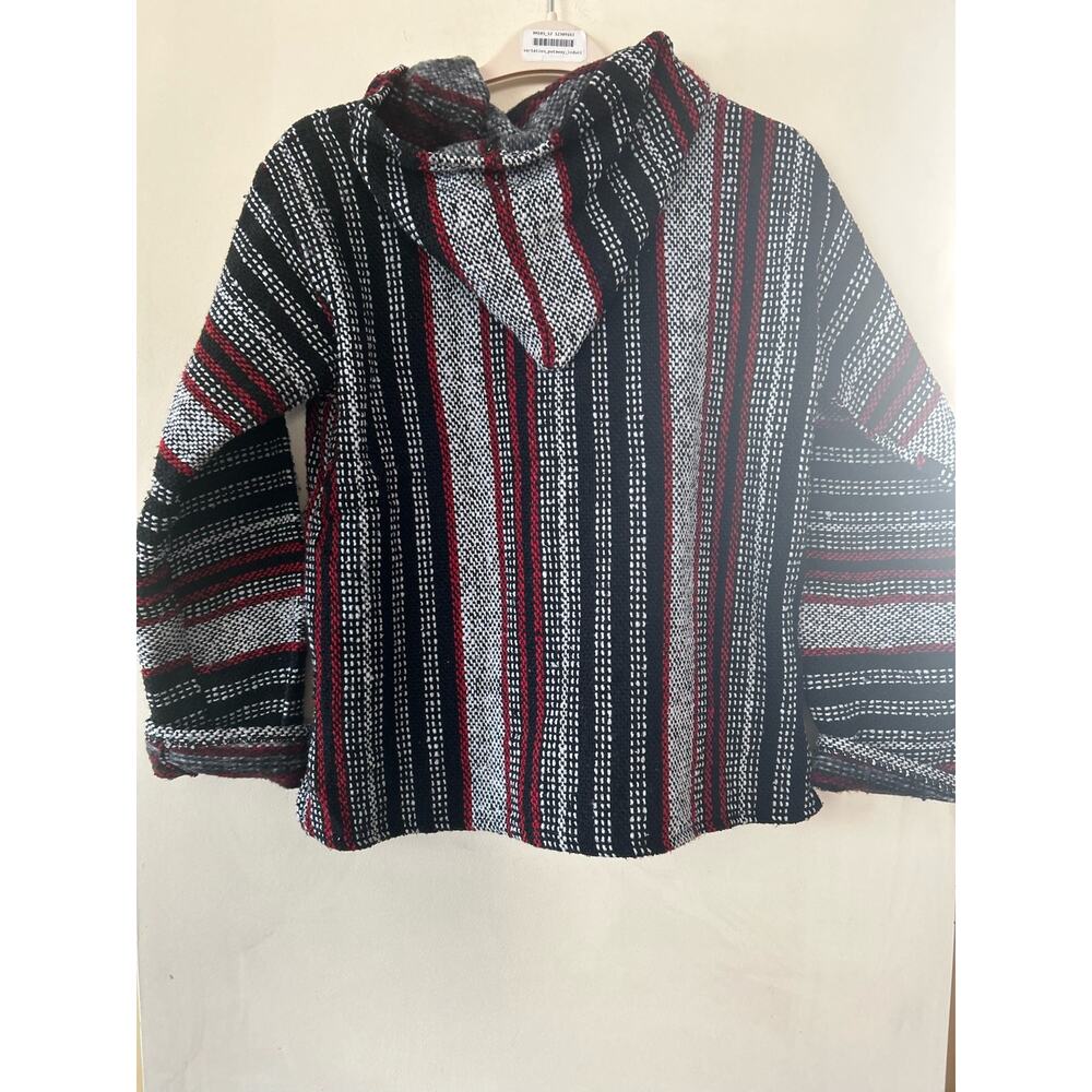 Iguana Jack Baja Hoodie Hooded Pullover Drug Rug Surfer Size S Small Red Black - Picture 3 of 6